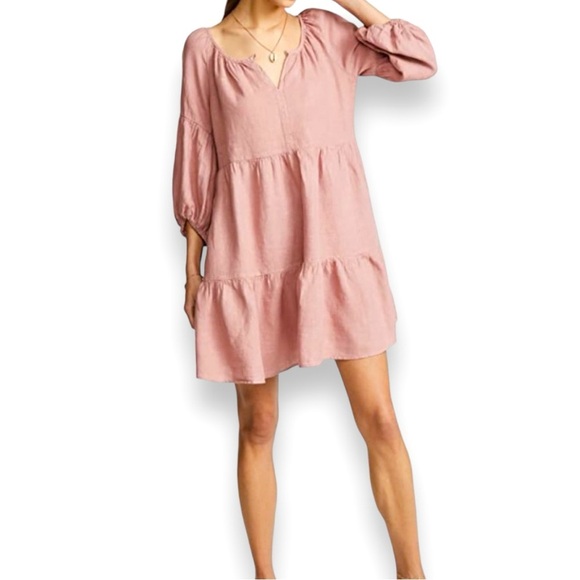Velvet by Graham & Spencer Anthropologie Linen Dress Size XS - Picture 1 of 5